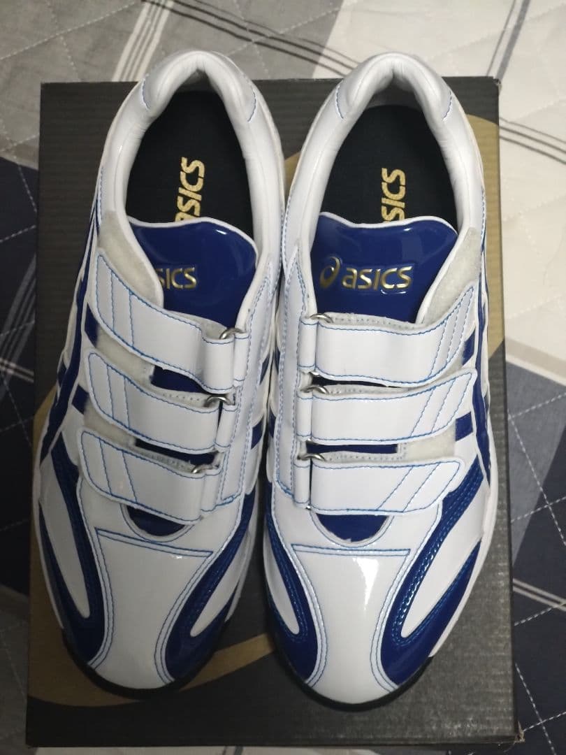 asics ゴールドステージ トレーニングシューズ ホワイト/ブルー