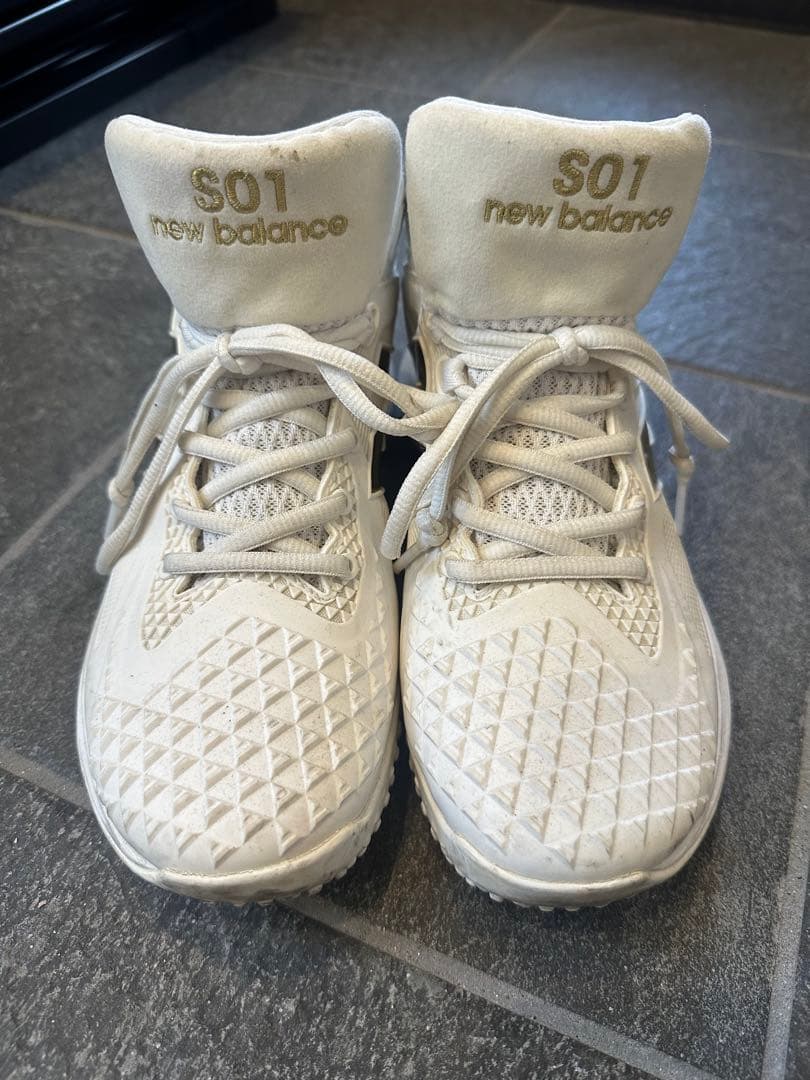 new balance S01 ホワイト シューズ　大谷翔平限定モデル　25.5