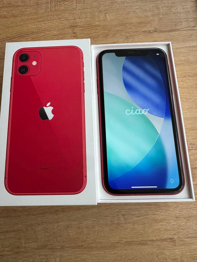 Apple iPhone 11 (PRODUCT RED) 本体 【箱付き】