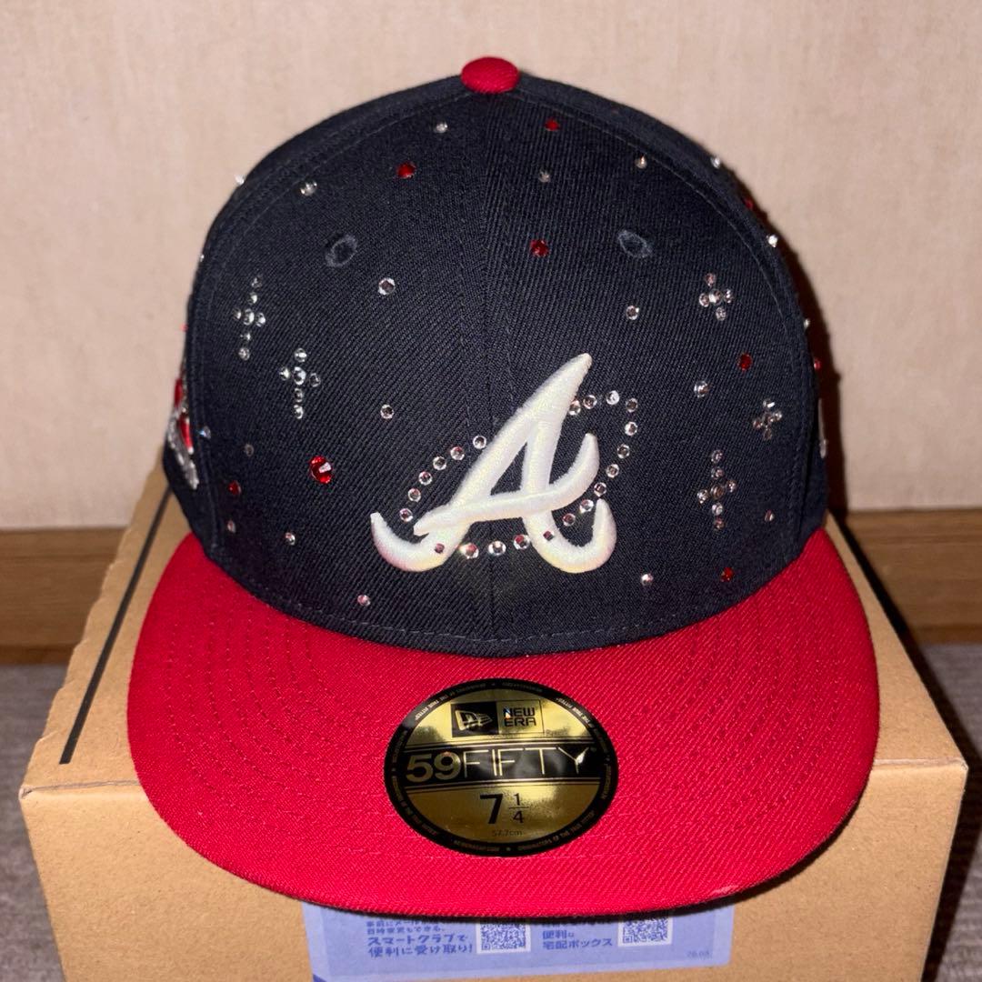 New Era ジュエルキャップ　ラインストーン　ニューエラ　アトランタ