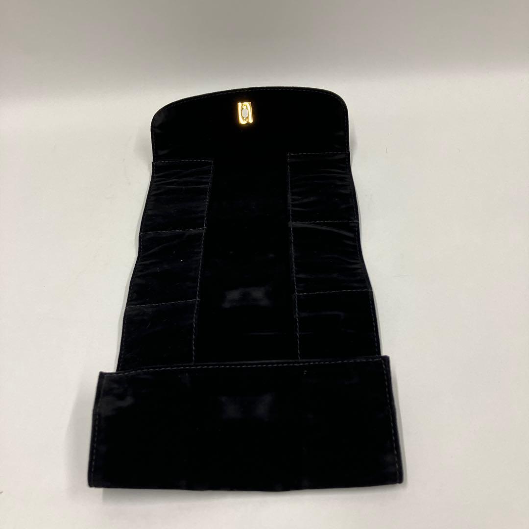 CHANEL シャネル ブラシケース ベロア ゴールド金具