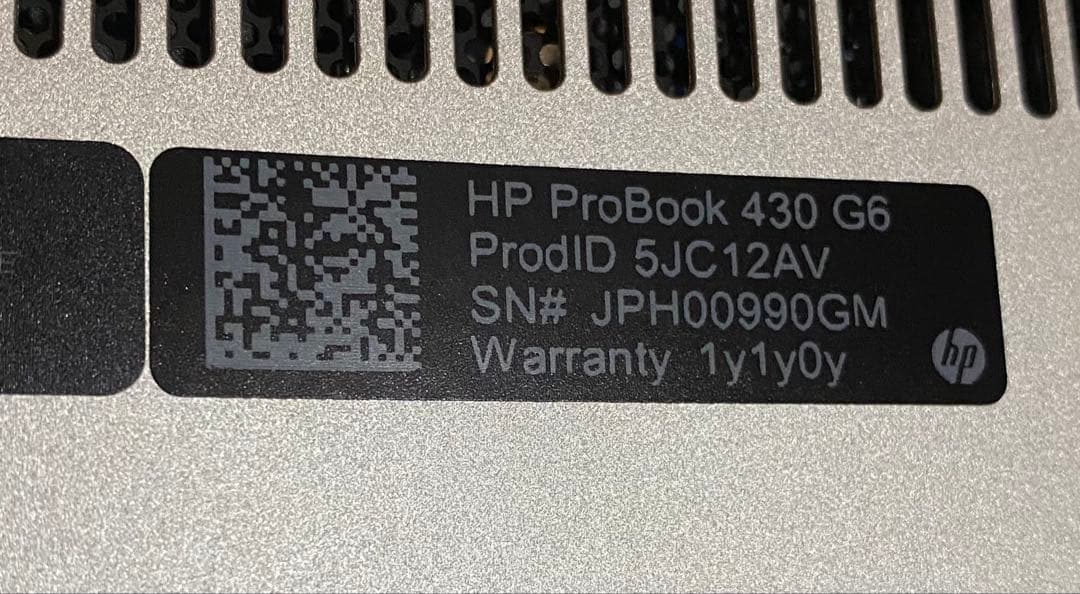Windowsノート本体 HP ProBook 430 G6