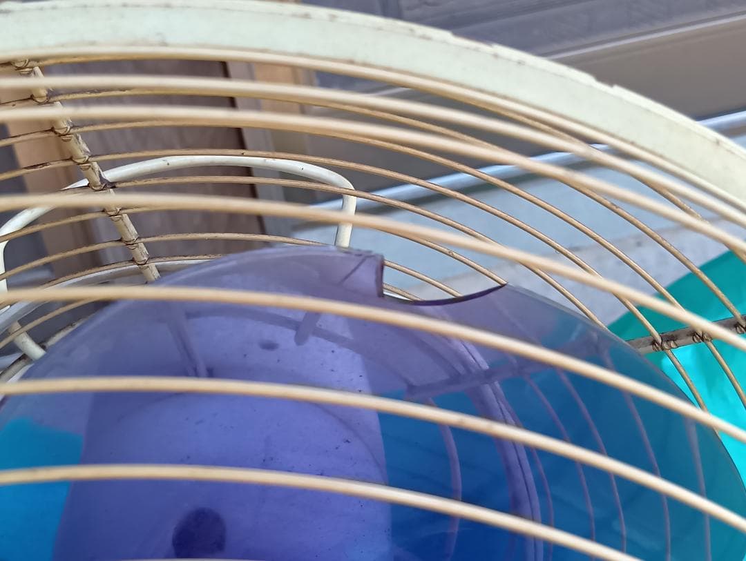 昭和レトロ　三菱扇風機　30cm細目扇 D30-F型(1963年製)