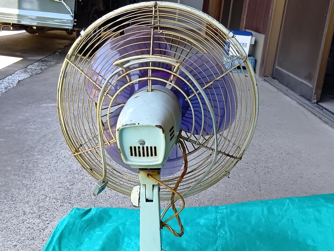 昭和レトロ　三菱扇風機　30cm細目扇 D30-F型(1963年製)