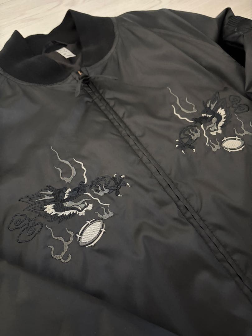 アディダス　スカジャン　オールブラックス　コラボ　Lサイズ