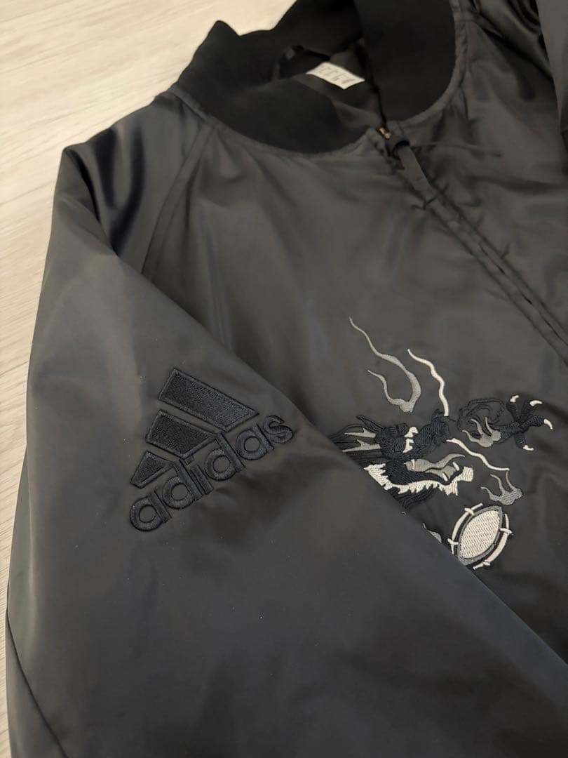 アディダス　スカジャン　オールブラックス　コラボ　Lサイズ