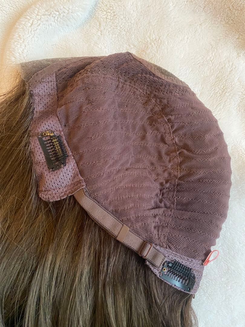 【即日発送】ピンクエイジ　総手植え フルウィッグ レイヤードルーズCカールパーマ