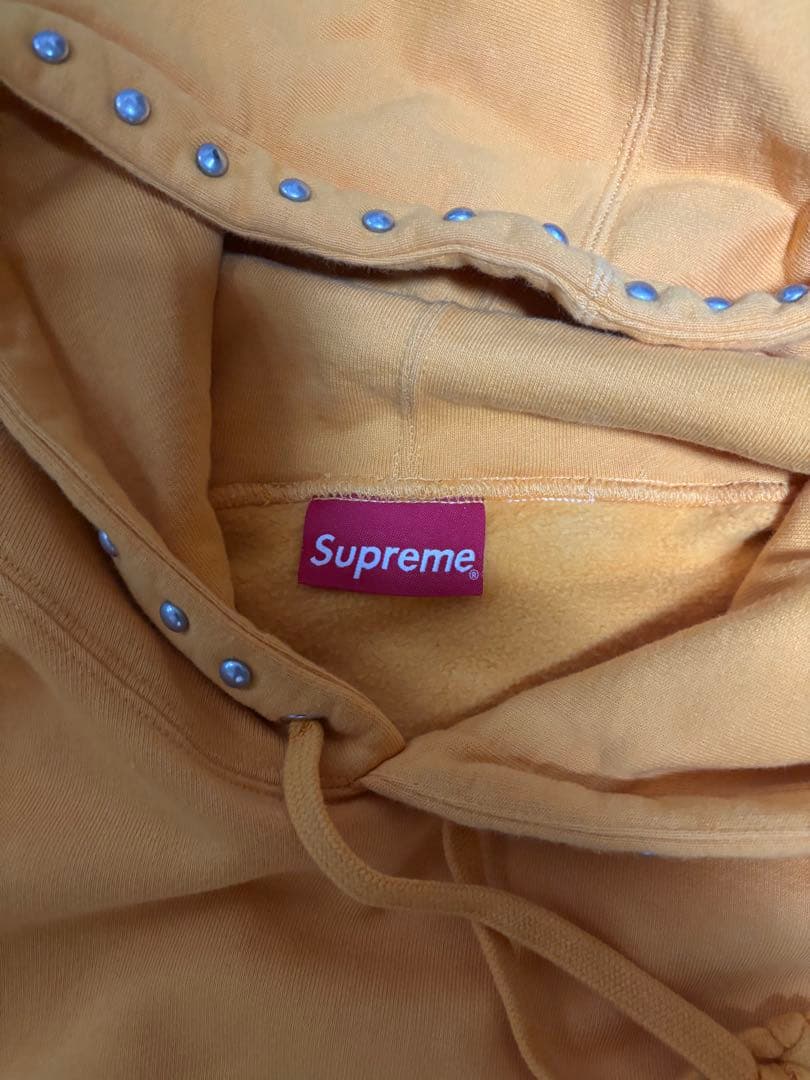 Supreme スタッズ付きイエローパーカー