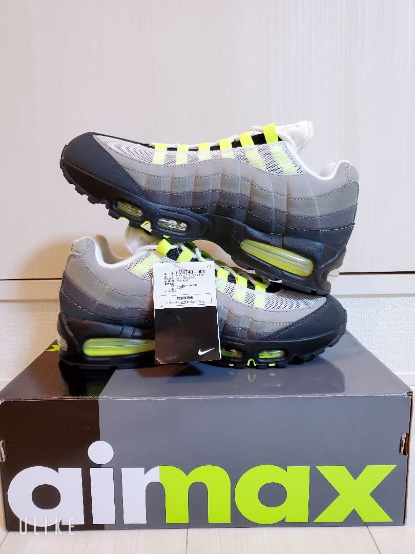 か*う様 AIR MAX 95 OG Neon Yellow 2025 27.0
