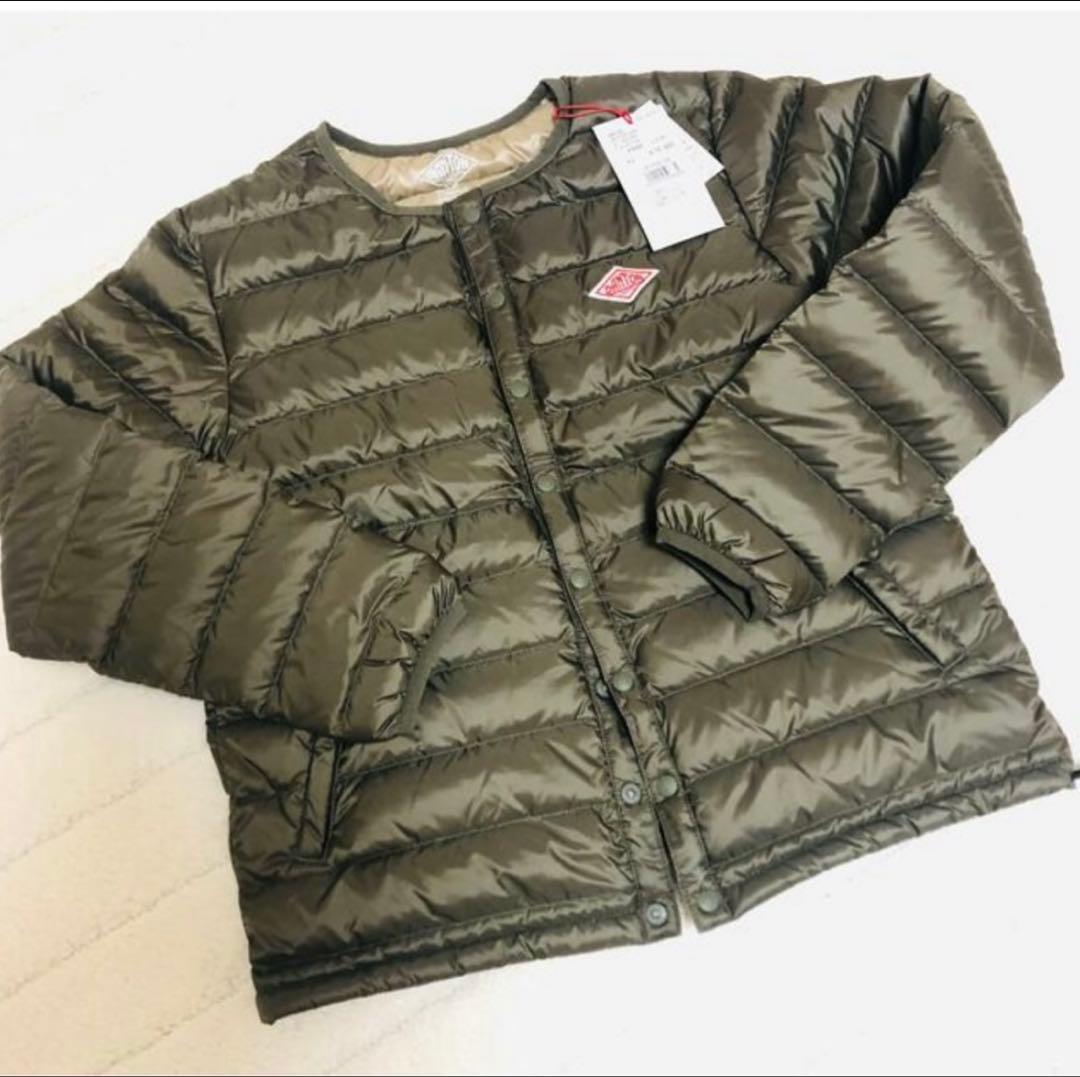 ⭐️新品タグ付　DANTON ダントン インナーダウンジャケット　オリーブ　カーキ