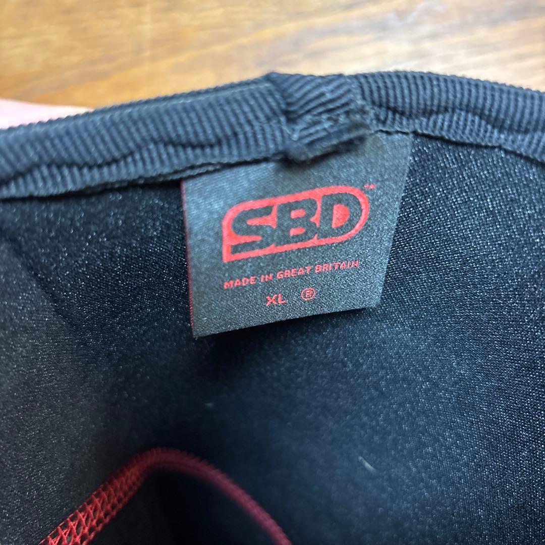 SBD パワーリフティングニースリーブXLサイズ ブラック/レッド