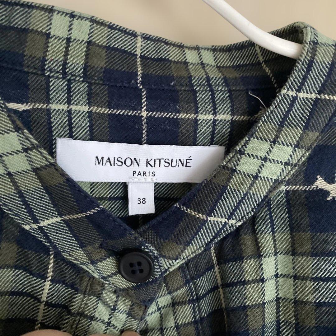 希少MAISON KITSUNÉ チェック柄シャツ 38