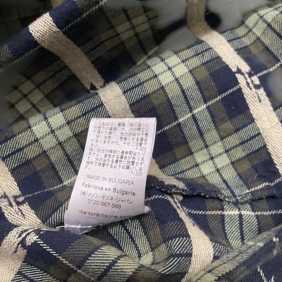 希少MAISON KITSUNÉ チェック柄シャツ 38