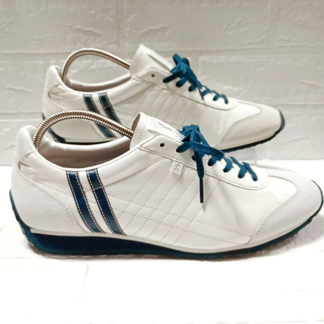 PATRICK アイリス IRIS レザー 白×紺 26.5cm ✨️良品✨️