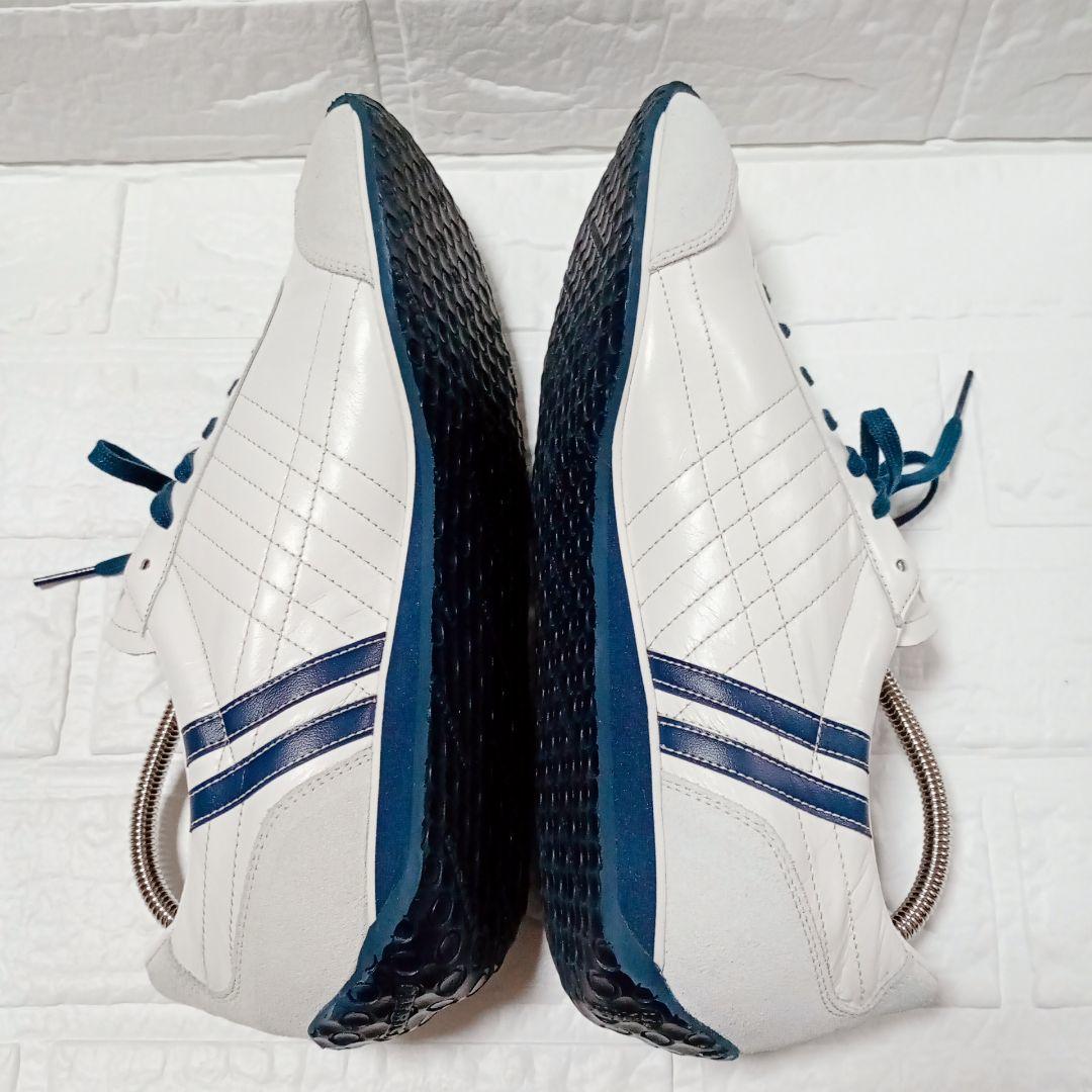 PATRICK アイリス IRIS レザー 白×紺 26.5cm ✨️良品✨️