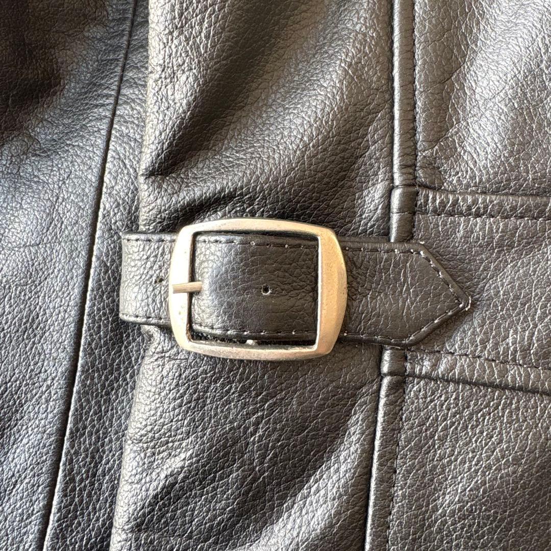 FREEDOM フリーダム バッファローレザー 襟付き シングルライダース 40