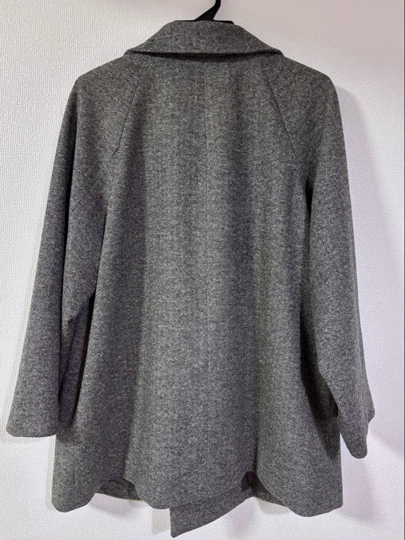 グローバルワーク：軽やかストレッチ襟2WAYミドルコート