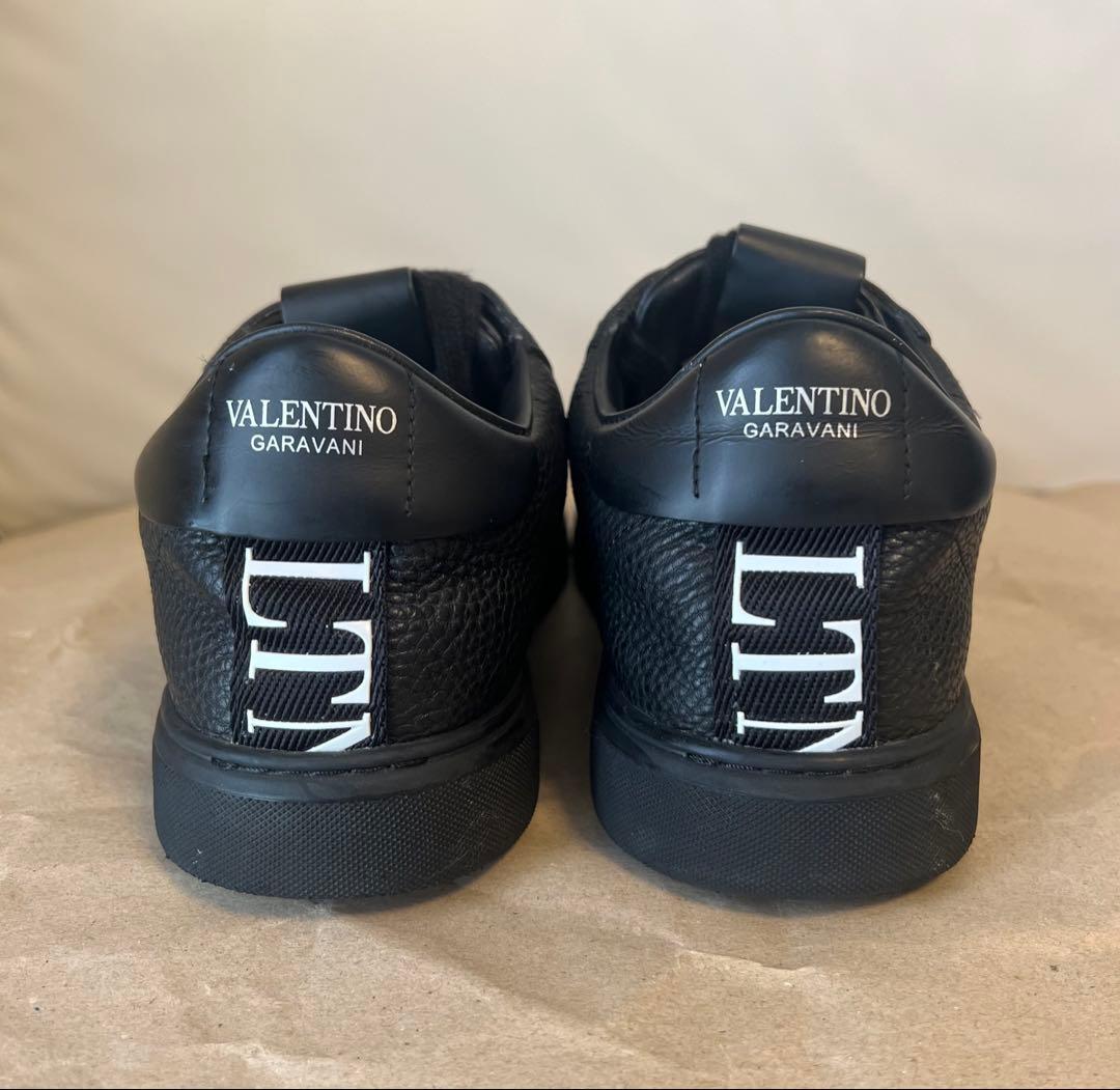 VALENTINO ヴァレンティノ レザー スニーカー 44 オールブラック