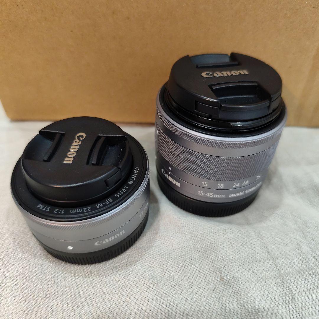 CANON EOS Kiss M2 ダブルレンズキット ミラーレス一眼 ホワイト