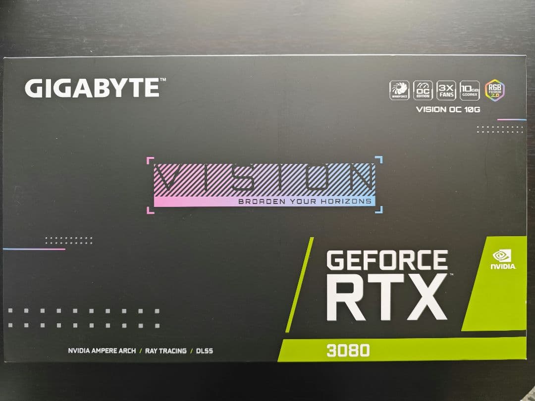 グラフィックボード・グラボ・ビデオカード GIGBYTE RTX 3080 VISION OC 10G