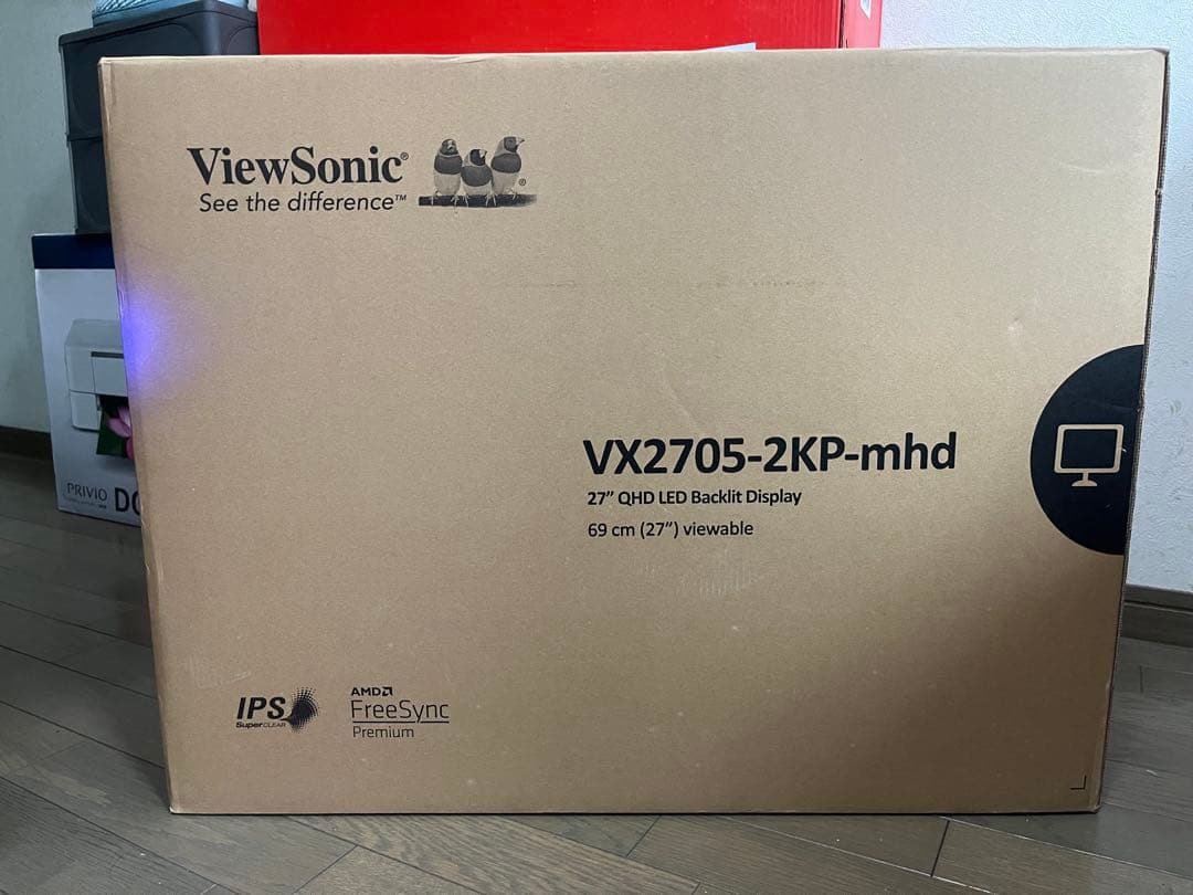 ViewSonic 27インチ WQHD 144hzゲーミングモニター
