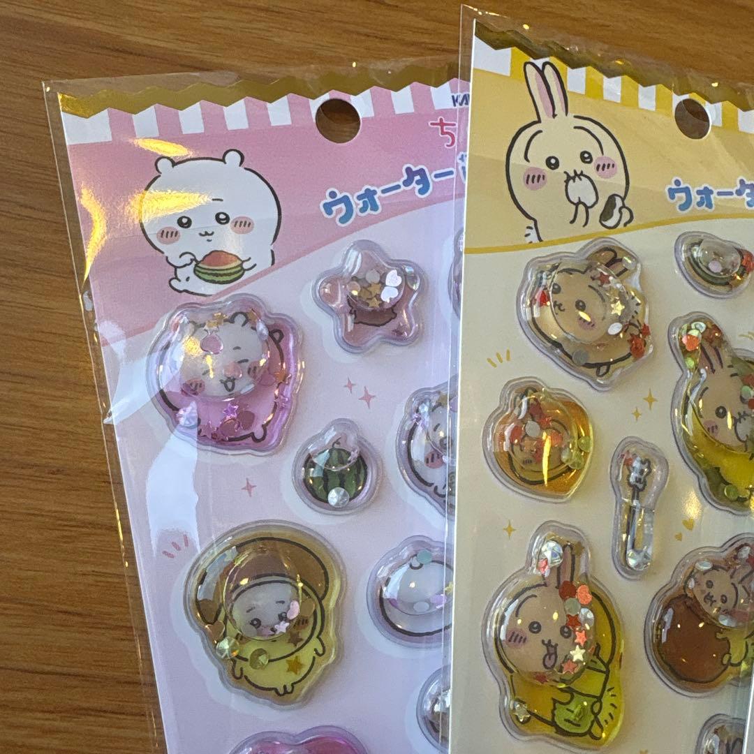 新品未開封☆ちいかわ☆ウォーターinシール☆4種セット☆ハチワレ☆うさぎ