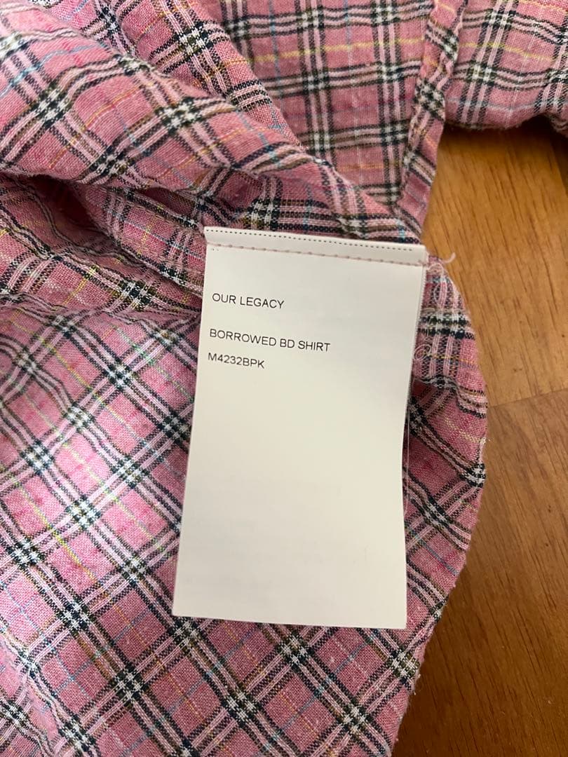 トップス our legacy BORROWED BD SHIRT PINK