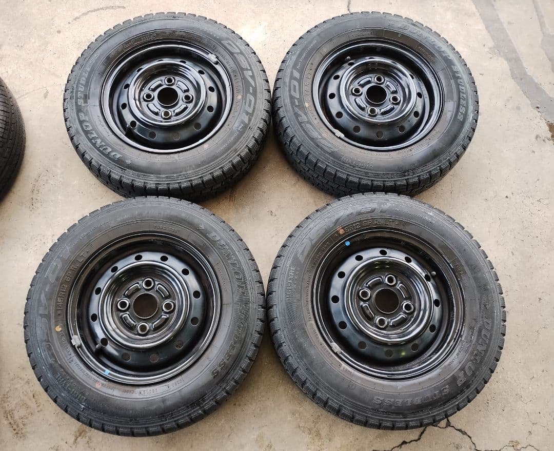 軽貨物　145R12 6PR　軽トラ　軽バン　バリ山　神奈川　４本　スタッドレス