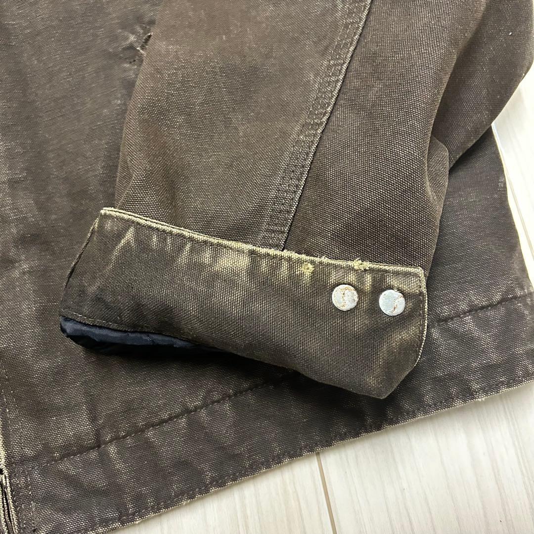 Carhartt カーハート　デトロイトジャケット ブラウン　XLサイズ　短丈