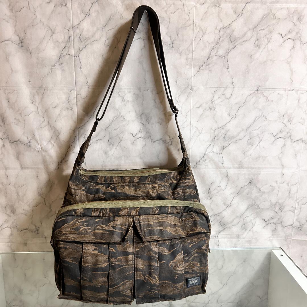 PORTER ポーター 70周年 ショルダーバッグ グリーンアイ カモフラ