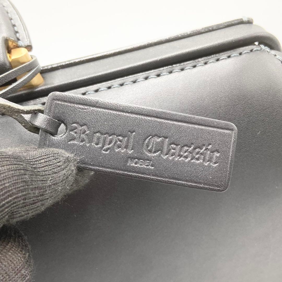 新品未使用　ロイヤルクラシック　ダレスバッグ　ブリーフケース　レザー　ブラック