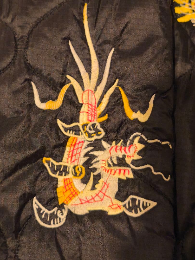 TAILOR 東洋 ブラック スカジャン L　キルティング