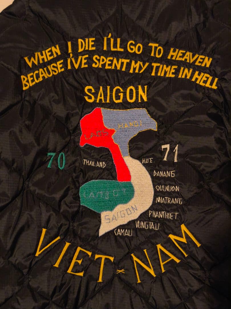 TAILOR 東洋 ブラック スカジャン L　キルティング