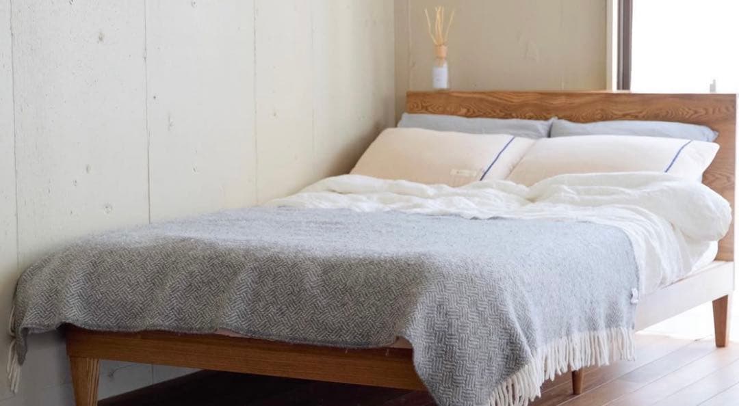 folk/BR 木製セミダブルベッド