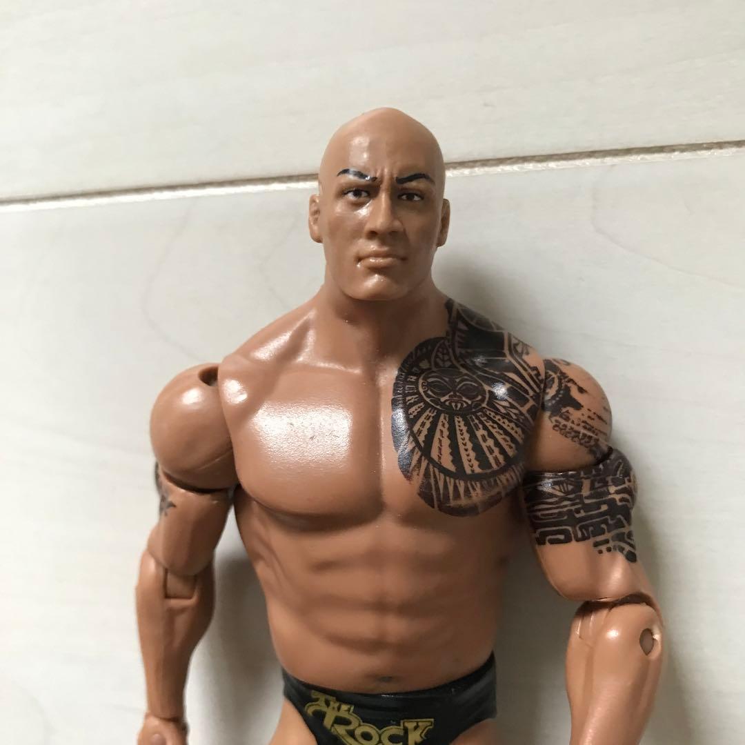 マテル　WWEリング ジョン・シナ ザ・ロック フィギュアセット