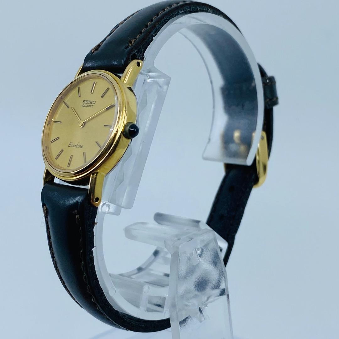 SEIKO エクセリーヌ クォーツ ゴールド 14K×SS 7320-0070