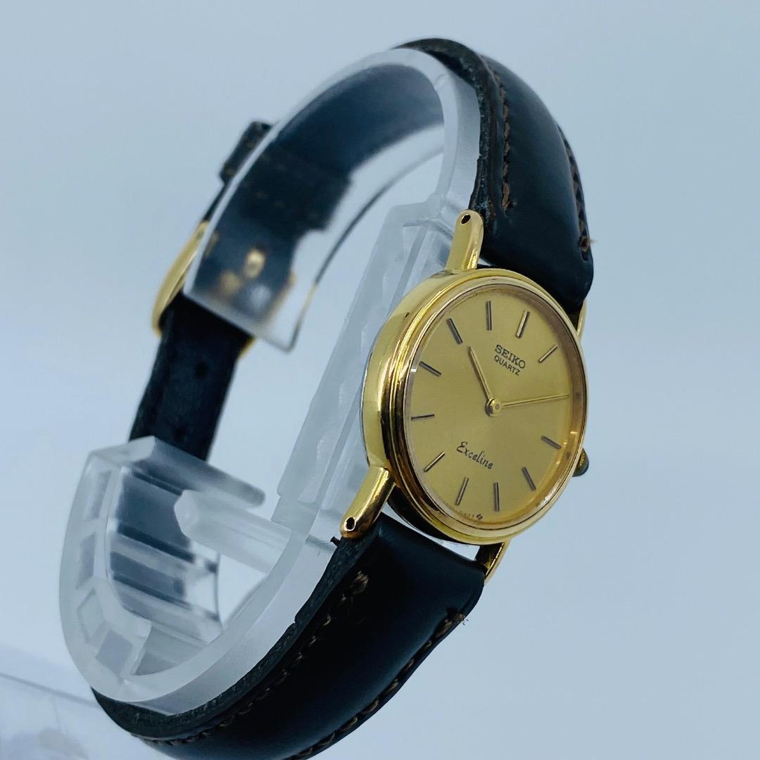 SEIKO エクセリーヌ クォーツ ゴールド 14K×SS 7320-0070