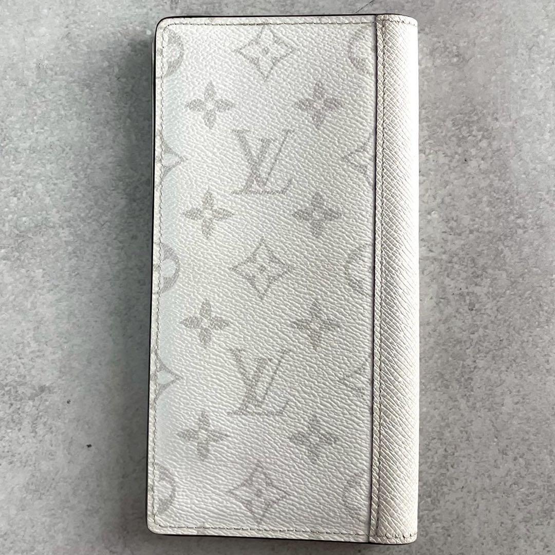 【美品】ルイヴィトン タイガラマ ポルトフォイユ ブラザ ホワイト 長財布
