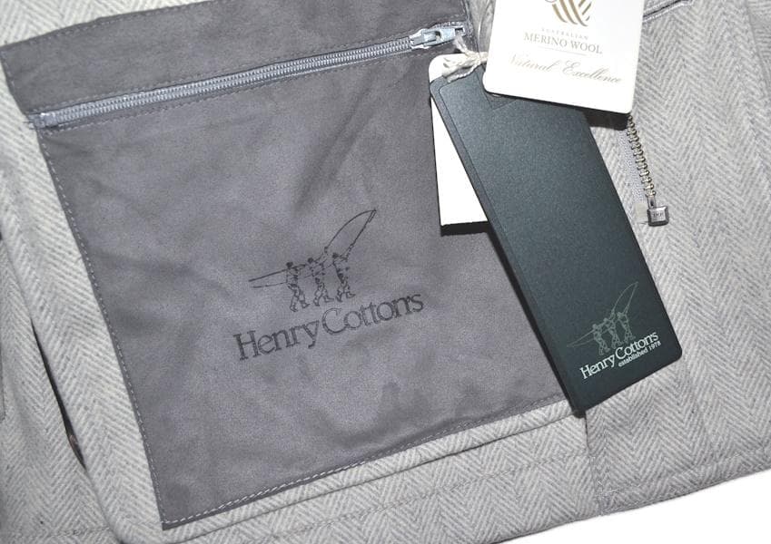 【新品】タグ付き 特価 ヘンリーコットンズ FOX社 高級ブルゾン 56サイズ