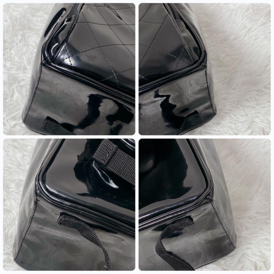 SWANY スワニー キャリーバッグ トートキャリー エナメル キルティング