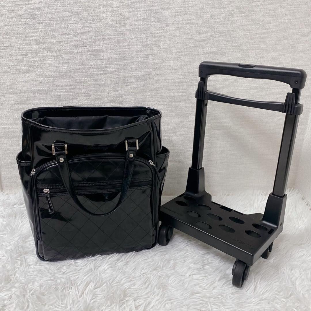 SWANY スワニー キャリーバッグ トートキャリー エナメル キルティング