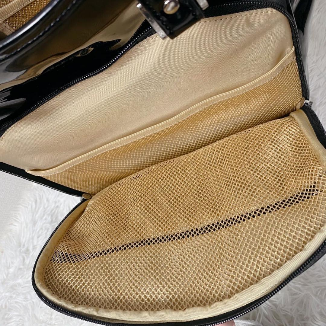 SWANY スワニー キャリーバッグ トートキャリー エナメル キルティング