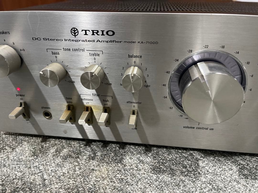 TRIO トリオ プリメインアンプ KA-7100D 通電確認 動作未確認
