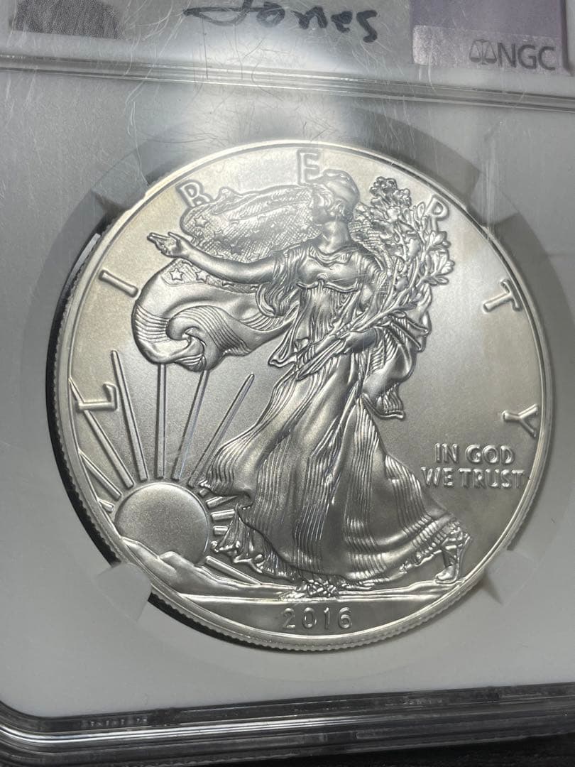 2016年 アメリカンイーグル 銀貨　1オンス　NGC MS70