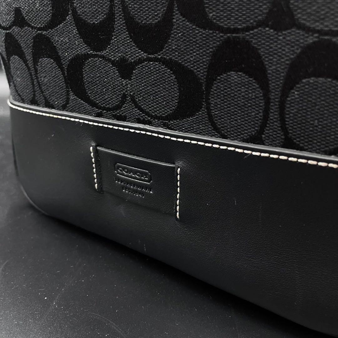 【美品】コーチ シグネチャー 大容量 2way ボストンバッグ 南京錠付き