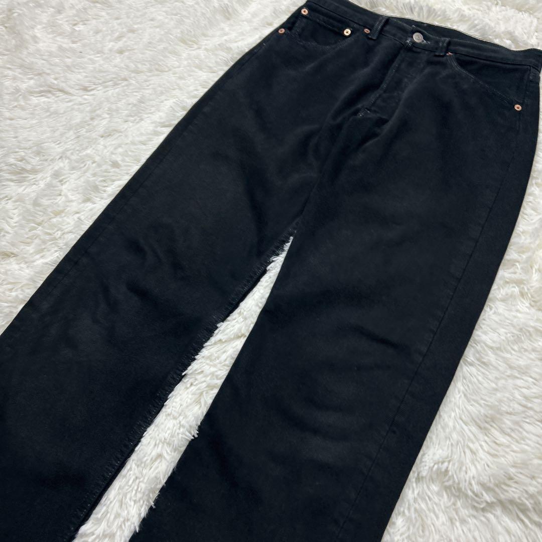美品　希少　90s USA製 リーバイス　501 ブラック ホワイトステッチ