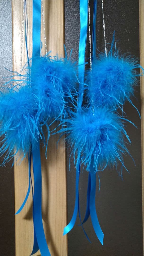 売約品　オーストリッチ羽バングル＆フロート