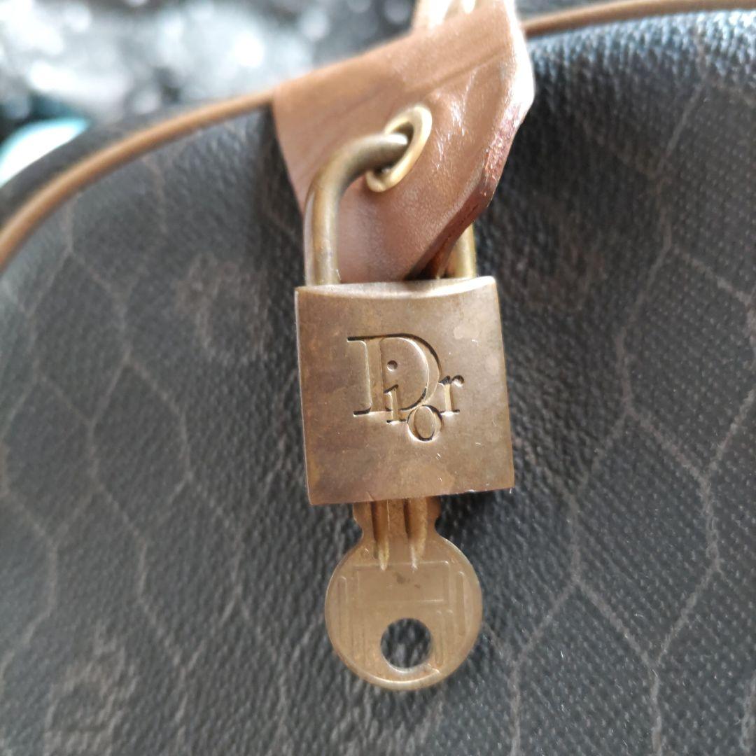 Christian Dior ボストンバッグ 中型 美品　ハニカム柄