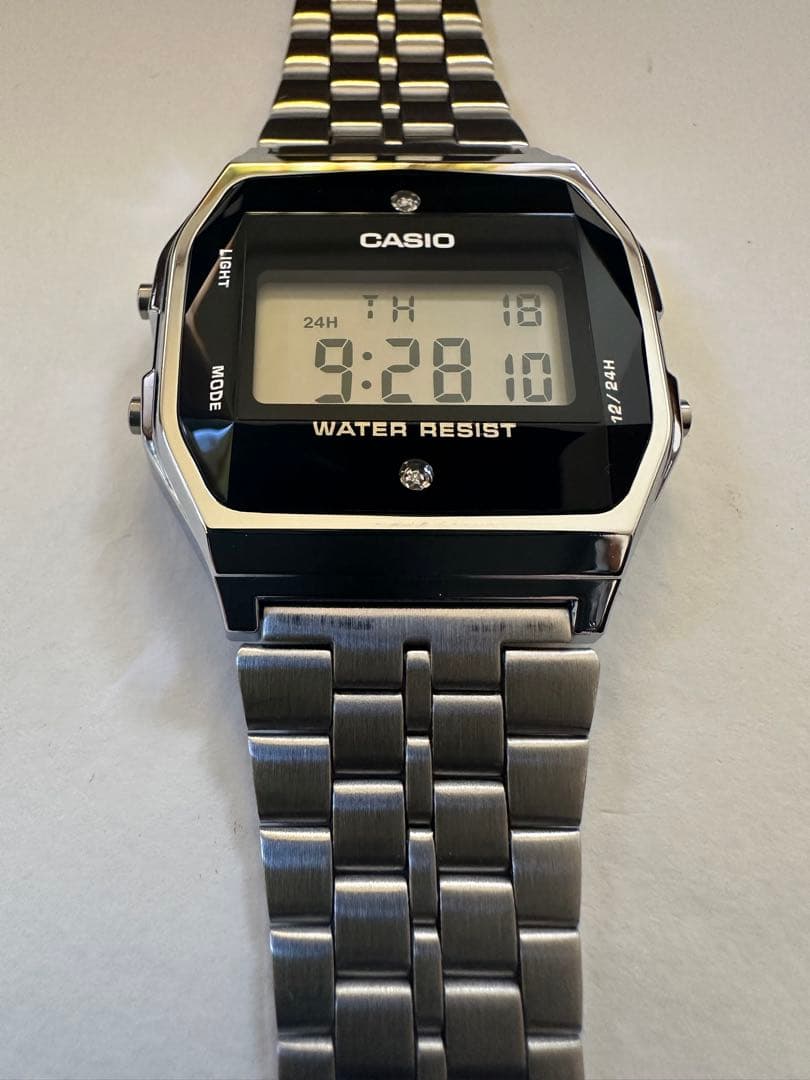 CASIOカシオ天然ダイヤモンドチプカシ A159WAD-1 ホログラム付き