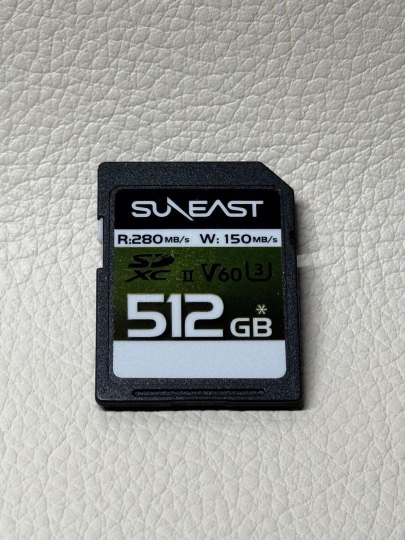 SUN EAST UHC-Ⅱ SDXC　512GB V60　SDカード中古